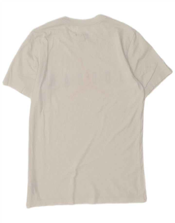 T-shirt grafica da uomo Jordan Top piccola in cotone bianco