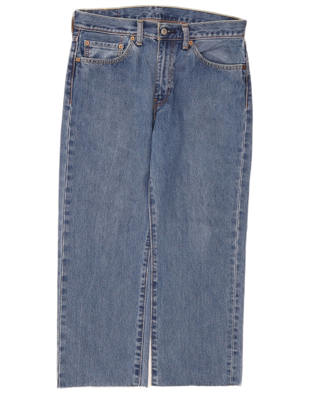 Levi's Uomo 751 Jeans dritti tagliati W32 L24 Cotone blu