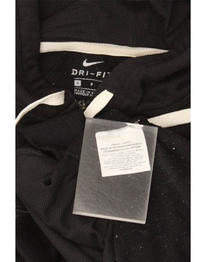 Maglione con cappuccio e zip oversize Dri Fit da donna NIKE UK 10 piccolo nero