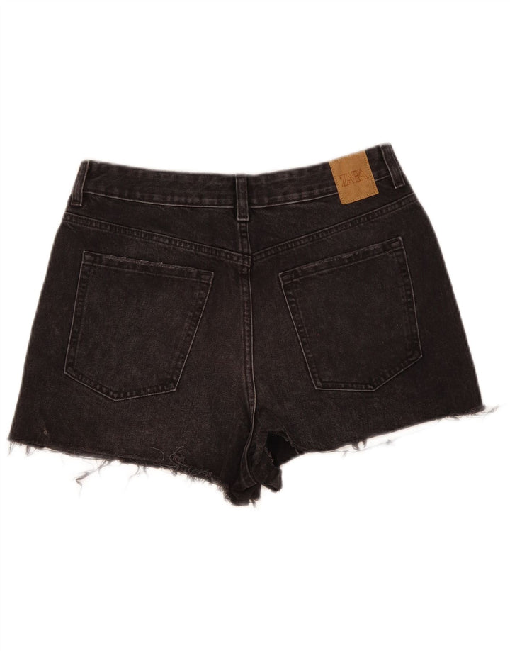 Pantaloncini di jeans da donna Zara EU 40 medi W30 cotone grigio