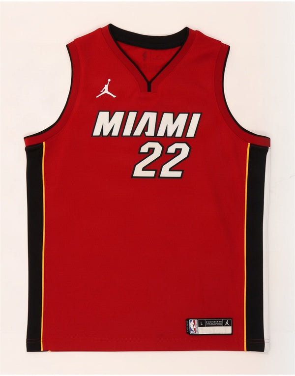 Canotta grafica Nike Miami Heat da ragazzo, 14-15 anni, grande, colore rosso