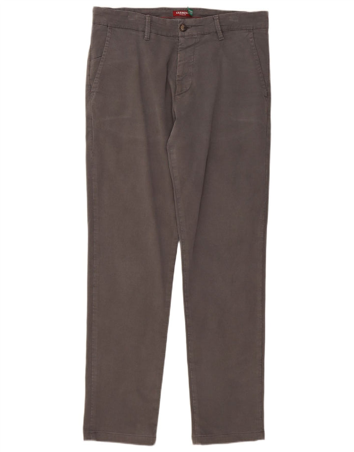 Pantaloni chino regolari da uomo Carrera IT 48 medio W33 L31 cotone grigio