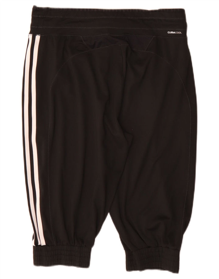 Pantaloncini sportivi Adidas da donna Bermuda UK 12 medio nero poliestere