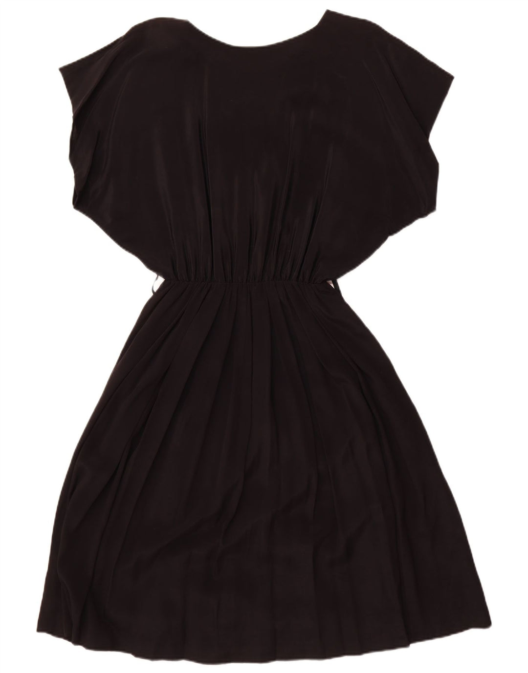 Abito vintage a trapezio da donna a pipistrello UK 18 XL Nero