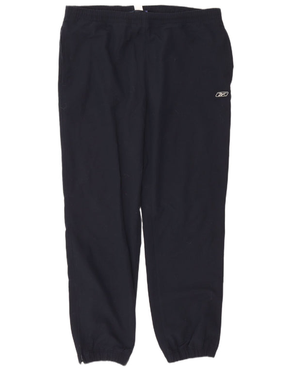 Pantaloni da tuta da uomo Reebok Joggers Large Blu Navy Poliestere