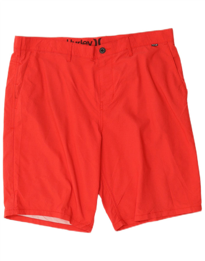 Pantaloncini chino da uomo Hurley W38 XL poliestere rosso