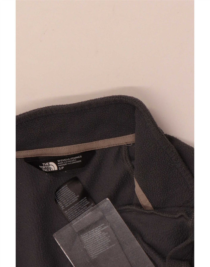 Maglione in pile da donna con collo e zip The North Face UK 10 piccolo poliestere grigio