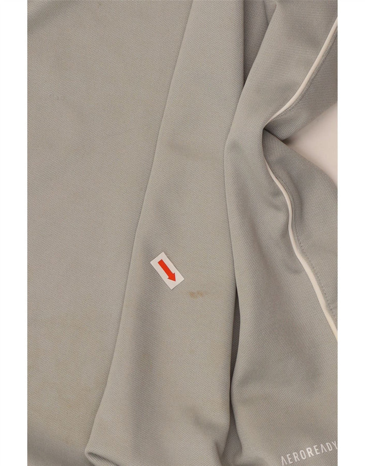 ADIDAS Maglia da tuta da uomo Aeroready con zip e collo in poliestere XL grigio