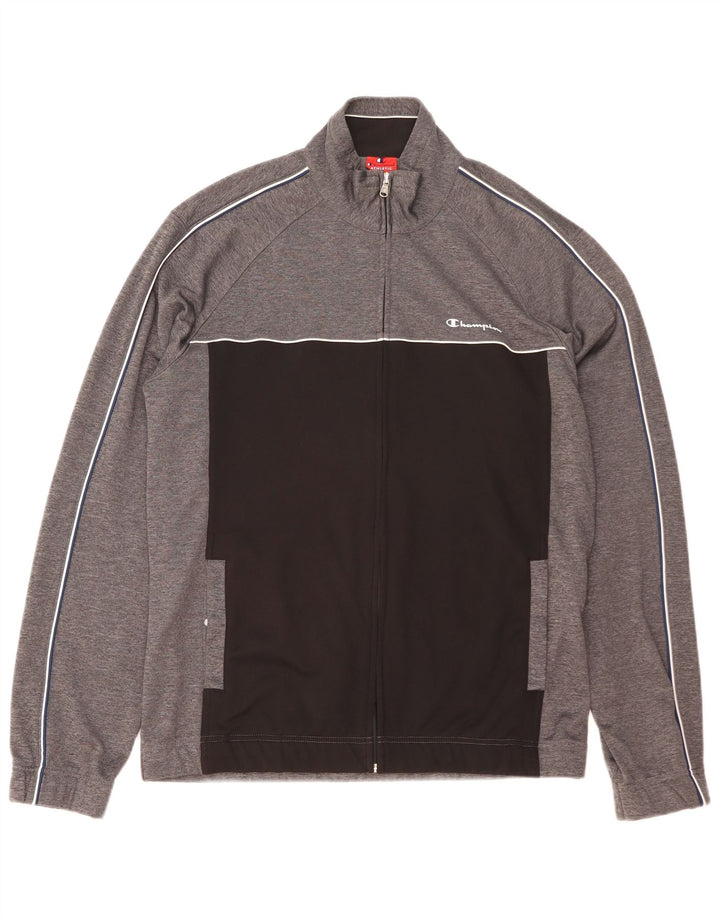 Giacca da tuta da uomo CHAMPION XL Poliestere color block grigio