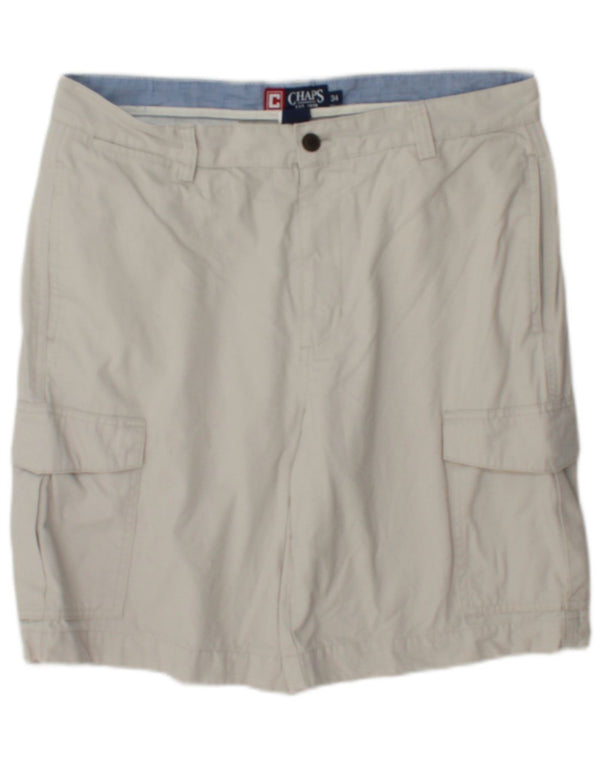 Pantaloncini cargo da uomo Chaps W34 grandi in cotone beige