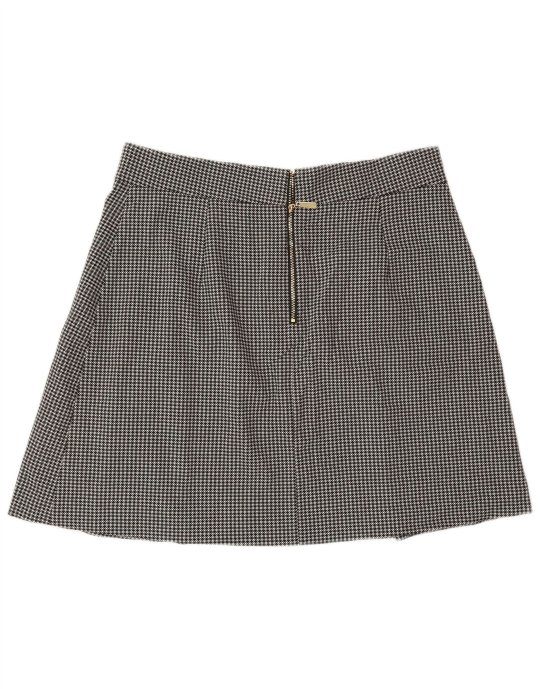 Minigonna da donna Marks & Spencer UK 14 media W30 pied de poule nera