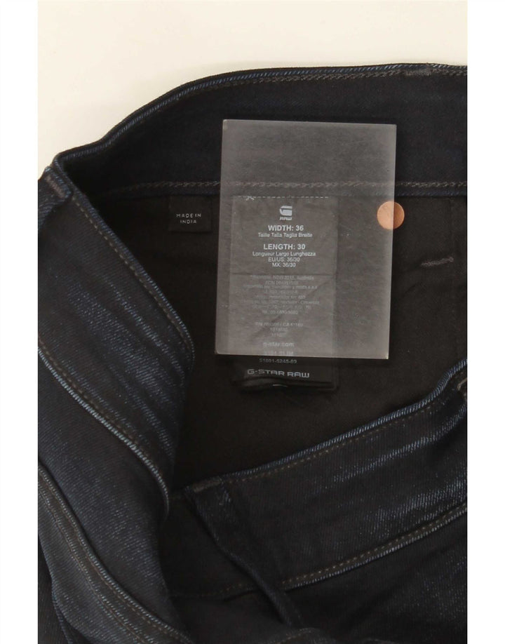 Jeans slim da uomo G-Star 3301 W36 L30 cotone blu navy