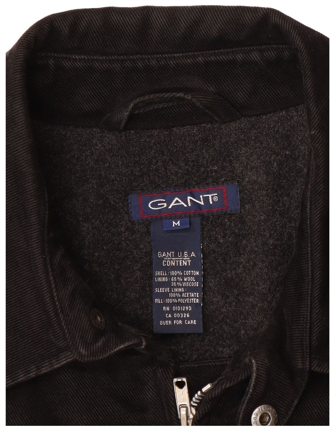 Giubbotto bomber da uomo GANT UK 38 cotone nero medio
