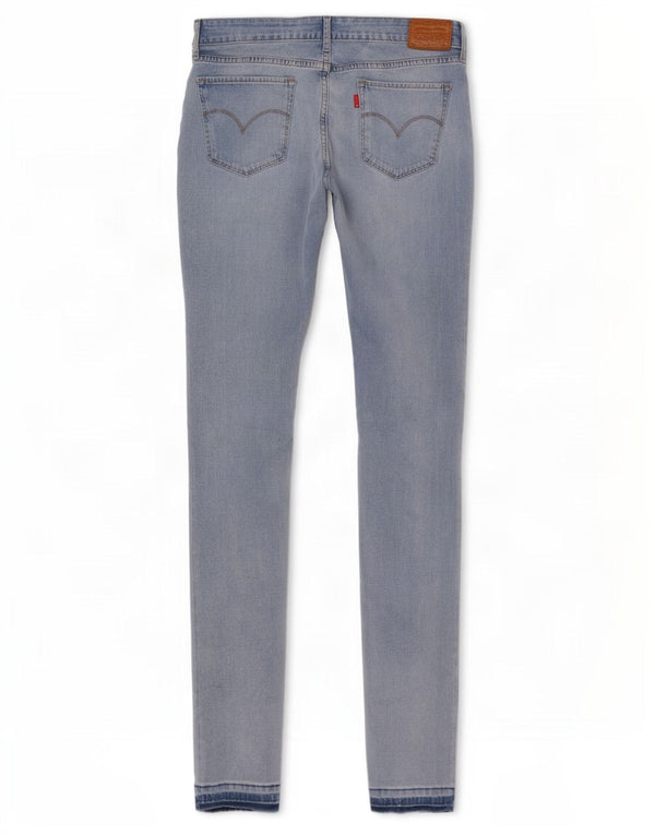 Levi's Womens 711 Skinny Jeans W29 L31 Blue Cotton