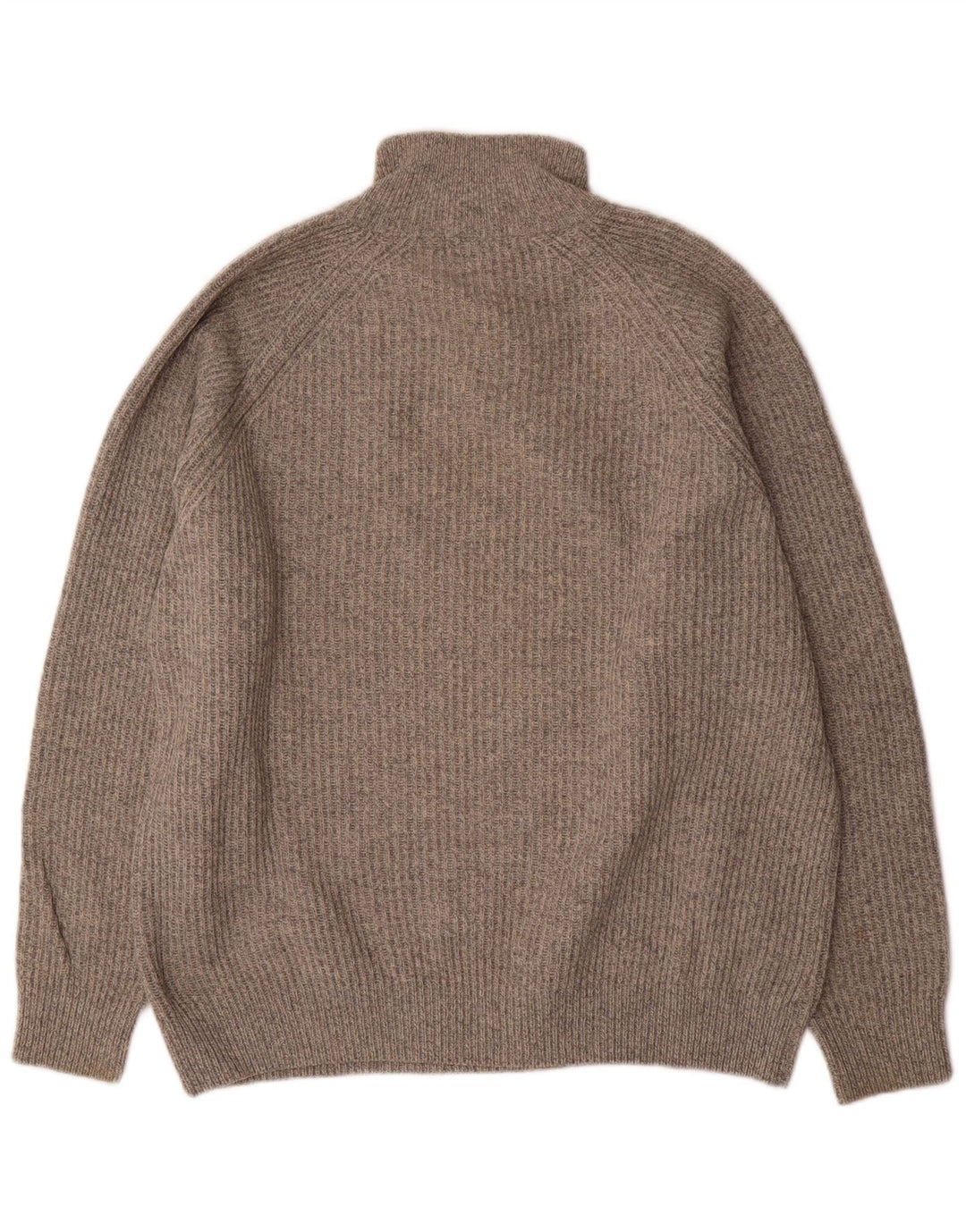 Maglione Kappa da uomo con zip e collo XL in lana grigia