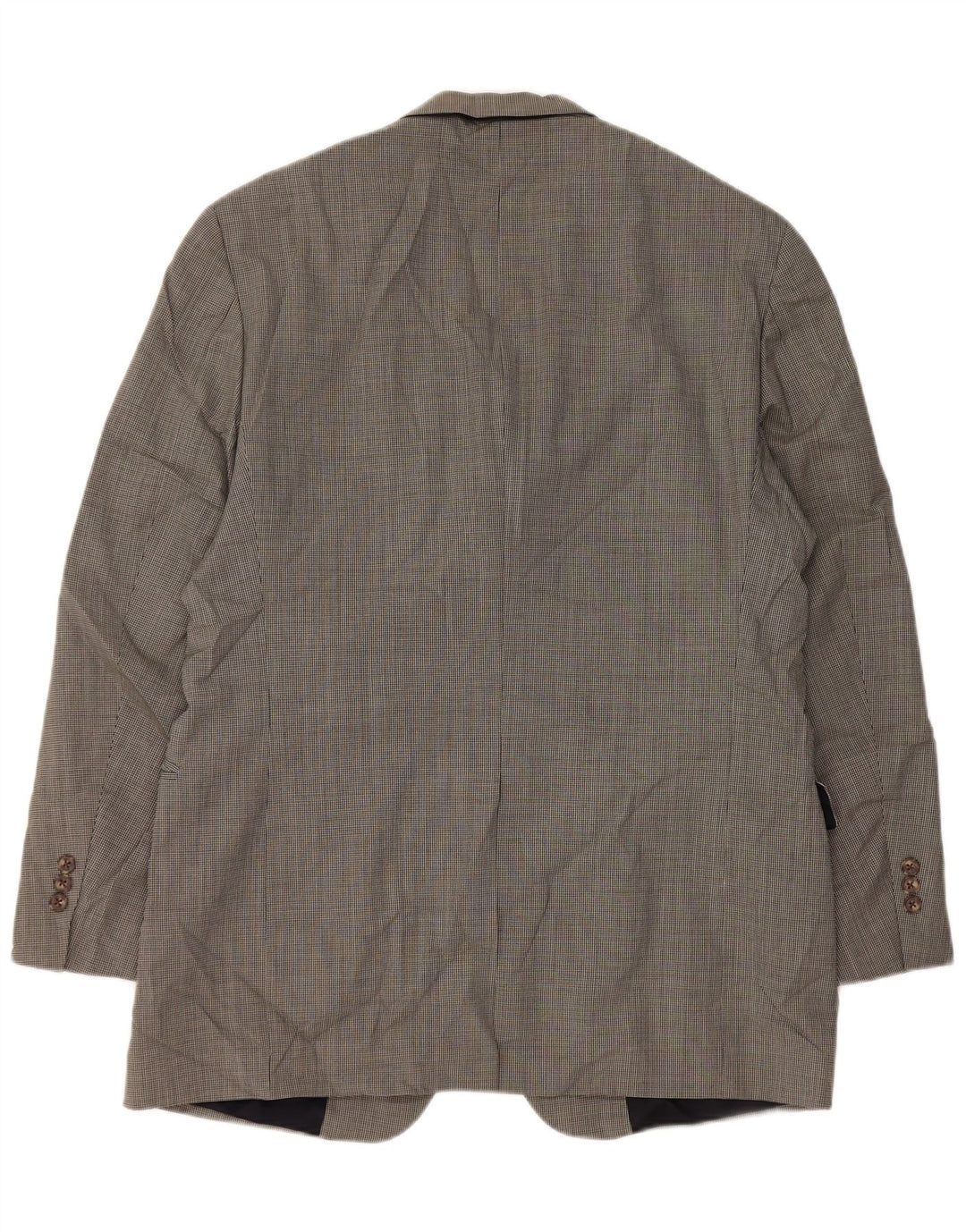 Giacca blazer a 3 bottoni da uomo Tommy Hilfiger UK 40 grande pied de poule grigio