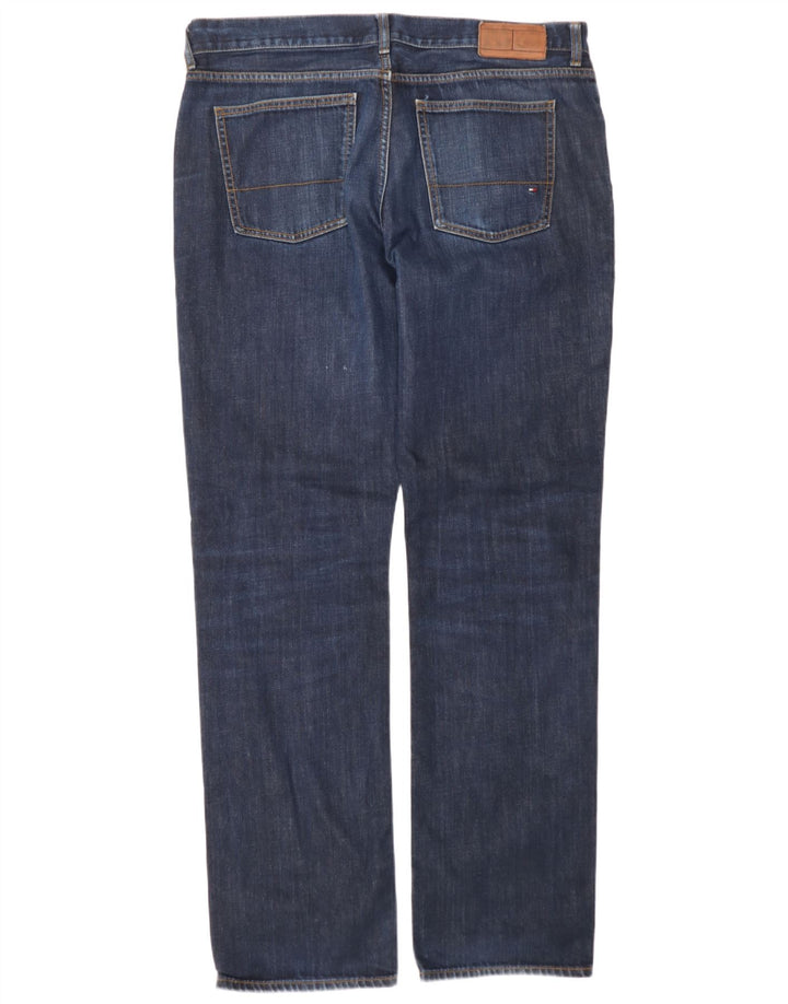 Jeans slim da uomo Tommy Hilfiger W36 L24 cotone blu navy