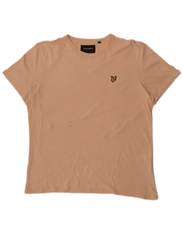 T-shirt da uomo Lyle & Scott Top XL in cotone beige