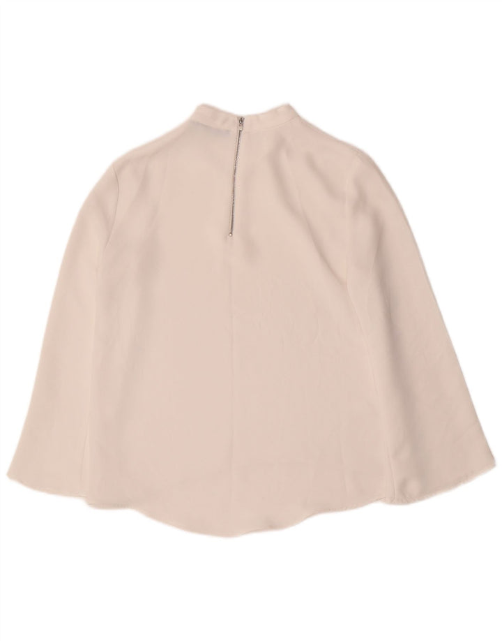 Top Zara con maniche a 3/4 da donna UK 6 XS bianco