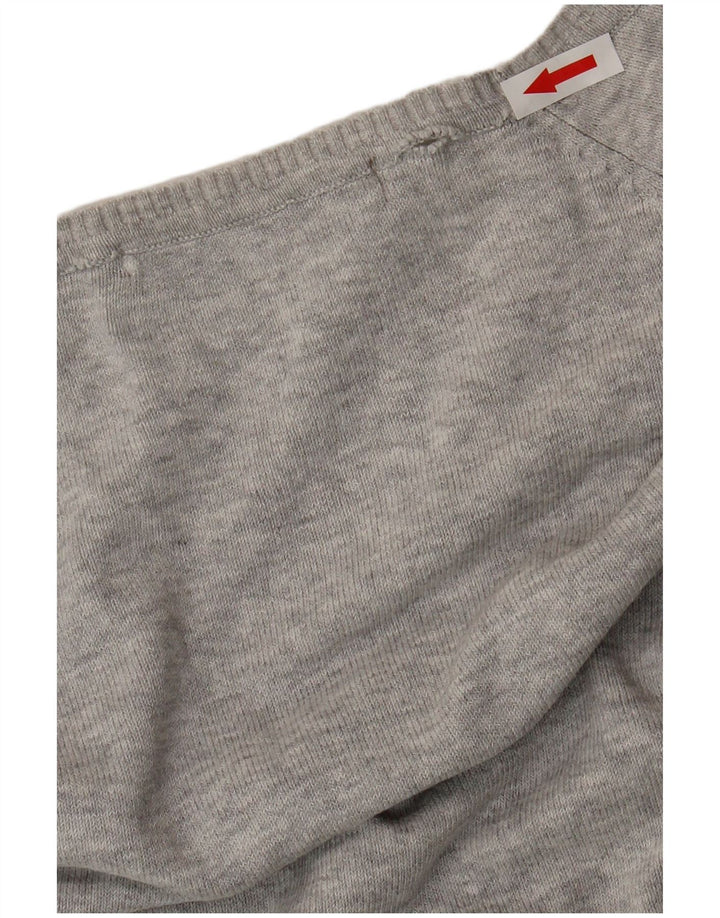 Maglione cardigan da donna Zara UK 14 grande grigio screziato
