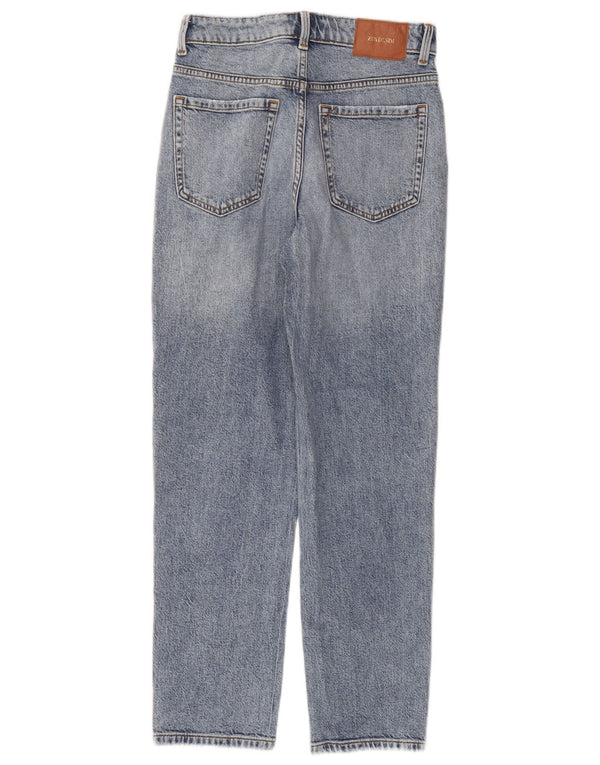 Jeans affusolati a vita alta da donna Zara EU 36 XS W26 L27 cotone blu