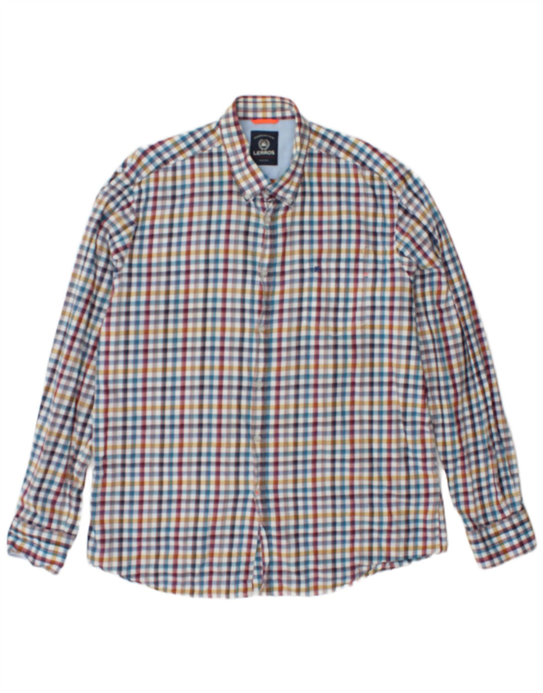 LERROS Mens Shirt XL Multicoloured Check Cotton