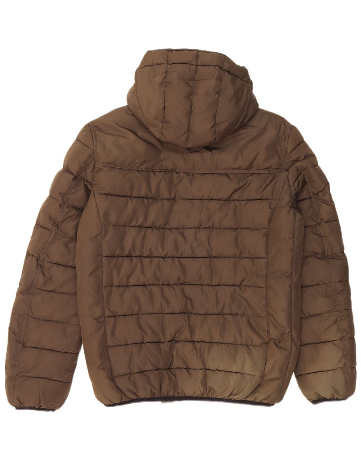 Giacca imbottita con cappuccio da uomo Champion UK 38 Poliestere kaki medio