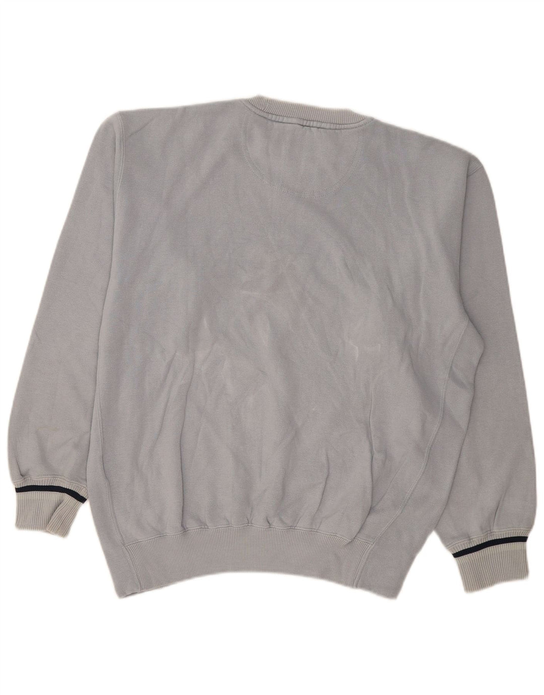 Felpa grafica da uomo Champion, maglione grande, cotone blu, classico