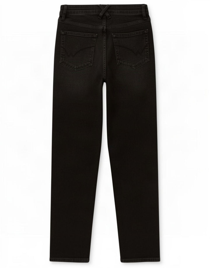 Jeans slim rilassati da donna White Stuff UK 8 piccoli W26 L28 cotone nero