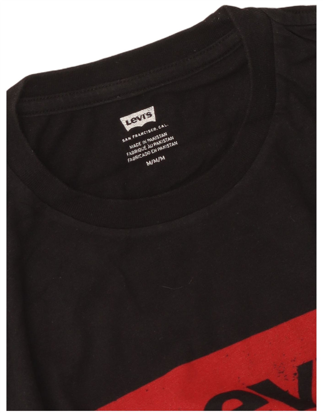 T-shirt grafica da uomo Levi's Top nera media