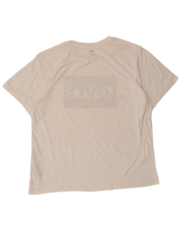 T-shirt grafica da uomo Levi's Top XL in cotone bianco