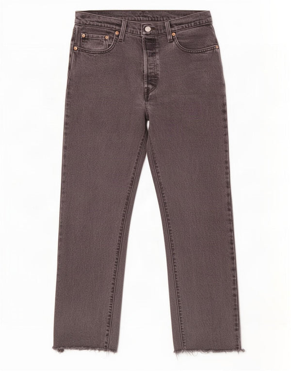 Jeans dritti Levi's 501 da donna W29 L28 in cotone grigio