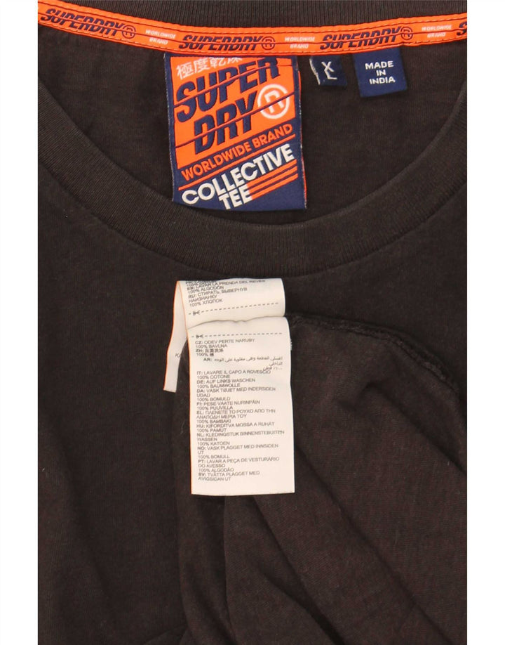 T-shirt da uomo Superdry Top XL in cotone nero