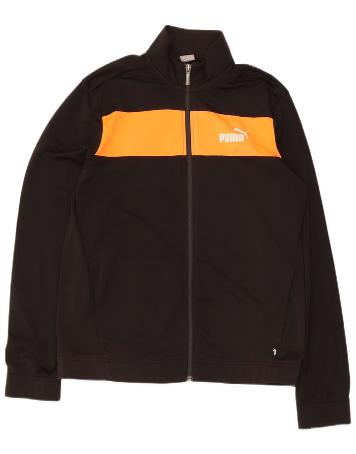 Giacca da tuta da ragazzo Puma 15-16 anni Colorblock nera
