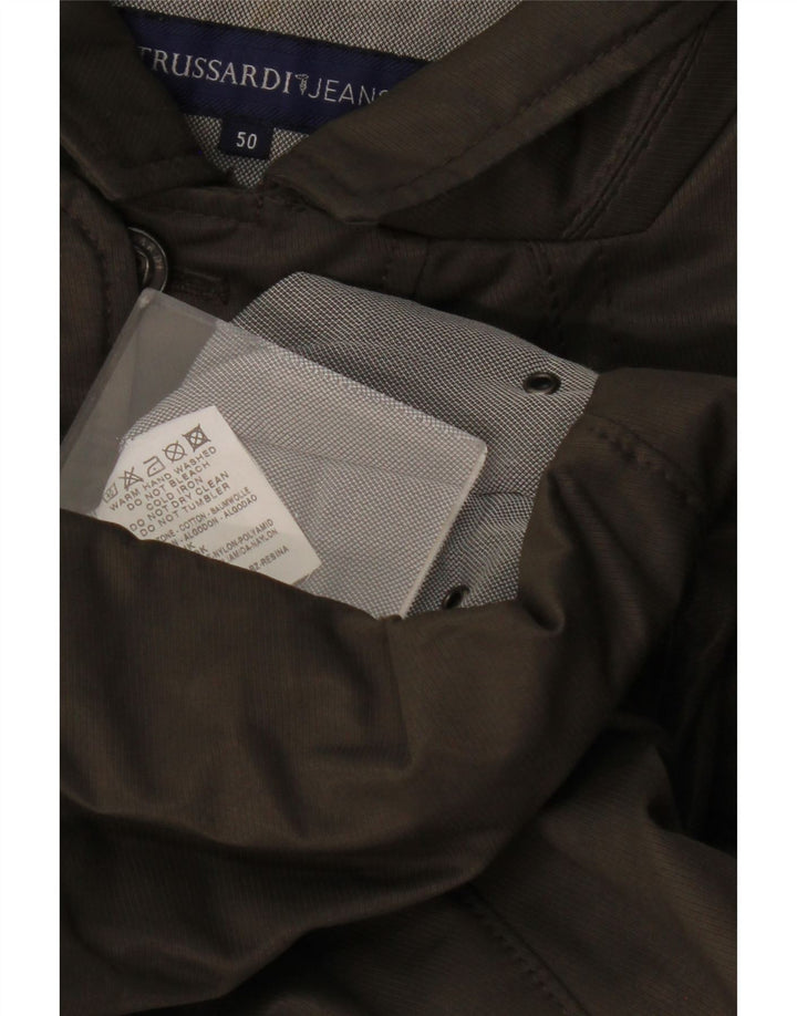 Giacca Utility Uomo TRUSSARDI JEANS IT 50 Large Cotone Kaki