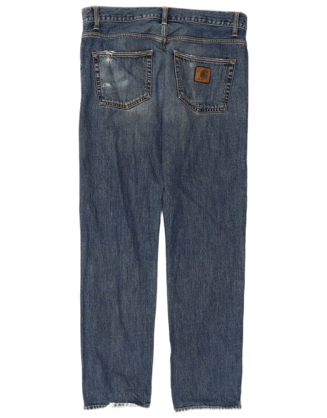 Jeans dritti da uomo CARHARTT W34 L32 cotone blu