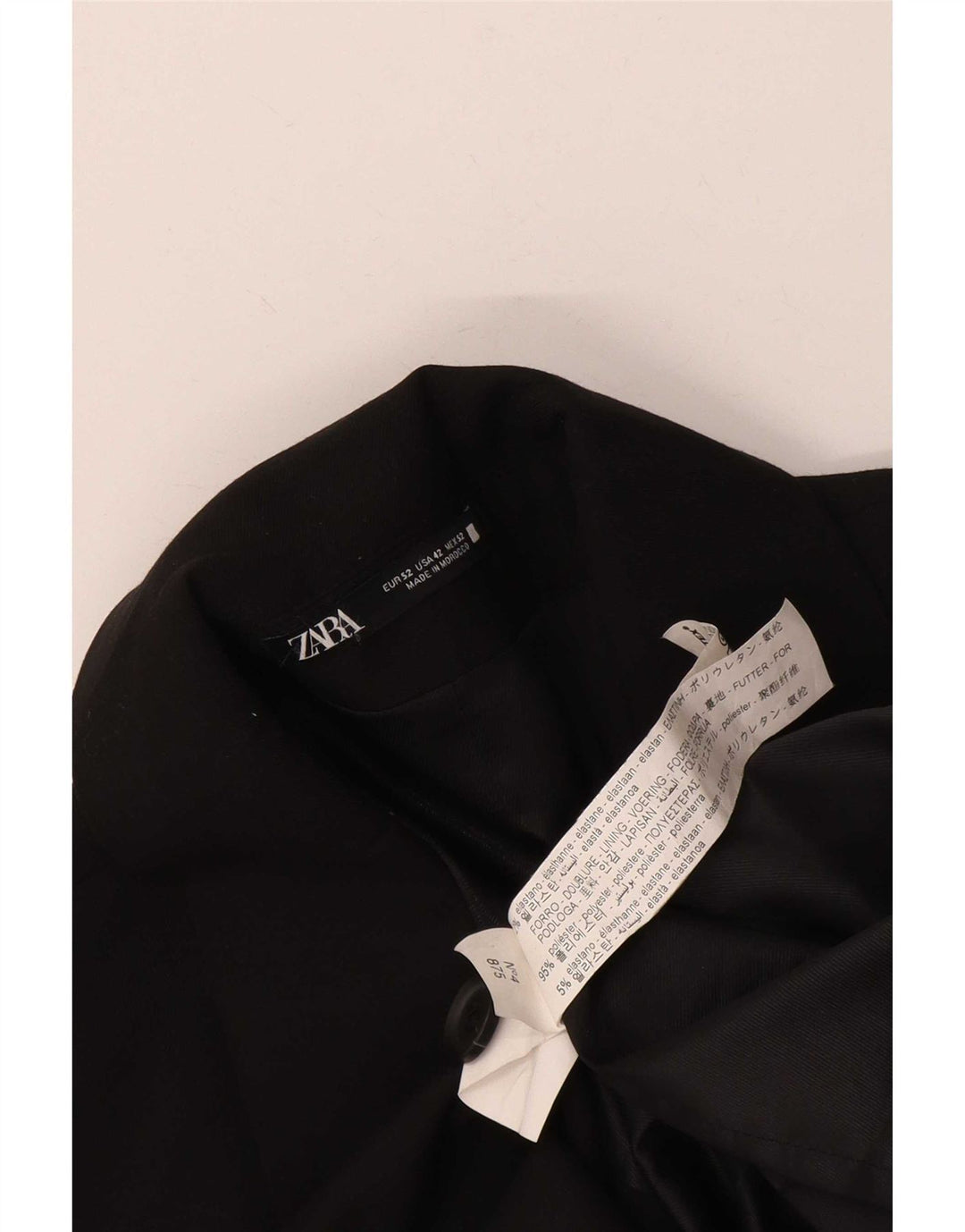 Giacca blazer da uomo Zara EU 52 grande poliestere nero