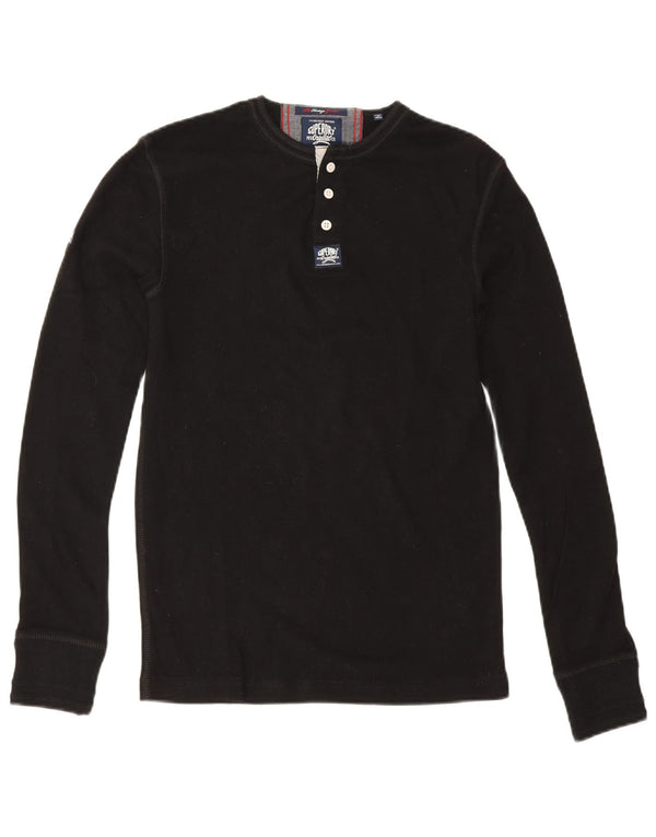 Top da uomo a manica lunga Superdry Small nero