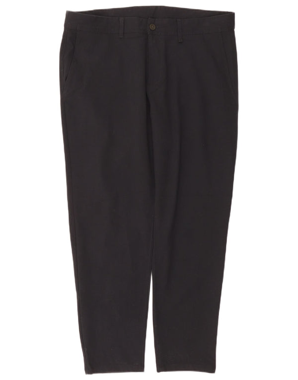 Pantaloni chino slim fit da uomo Zara EU 48 XL W38 L29 poliestere blu navy