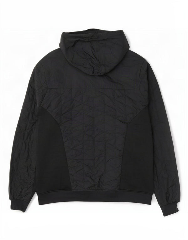 Under Armour Mens Hooded Quilted Jacket UK 40 Large Navy Blue Polyester
