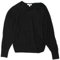 Maglione maglione oversize con scollo a V da donna Cos UK 6 XS Nero
