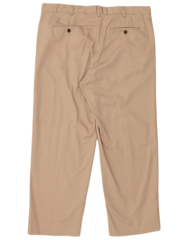 EDDIE BAUER Pantaloni chino dritti da uomo W38 L30 Cotone beige