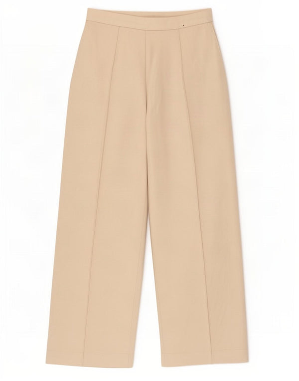 Pantaloni a vita alta da donna Marks & Spencer UK 16 Large W34 L30 Beige
