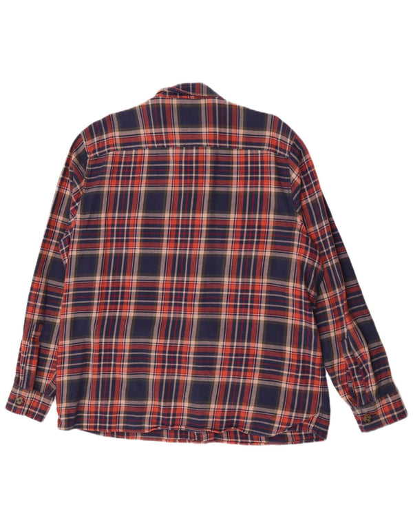 Crew Clothing Camicia da uomo in flanella XL in cotone a quadri multicolore