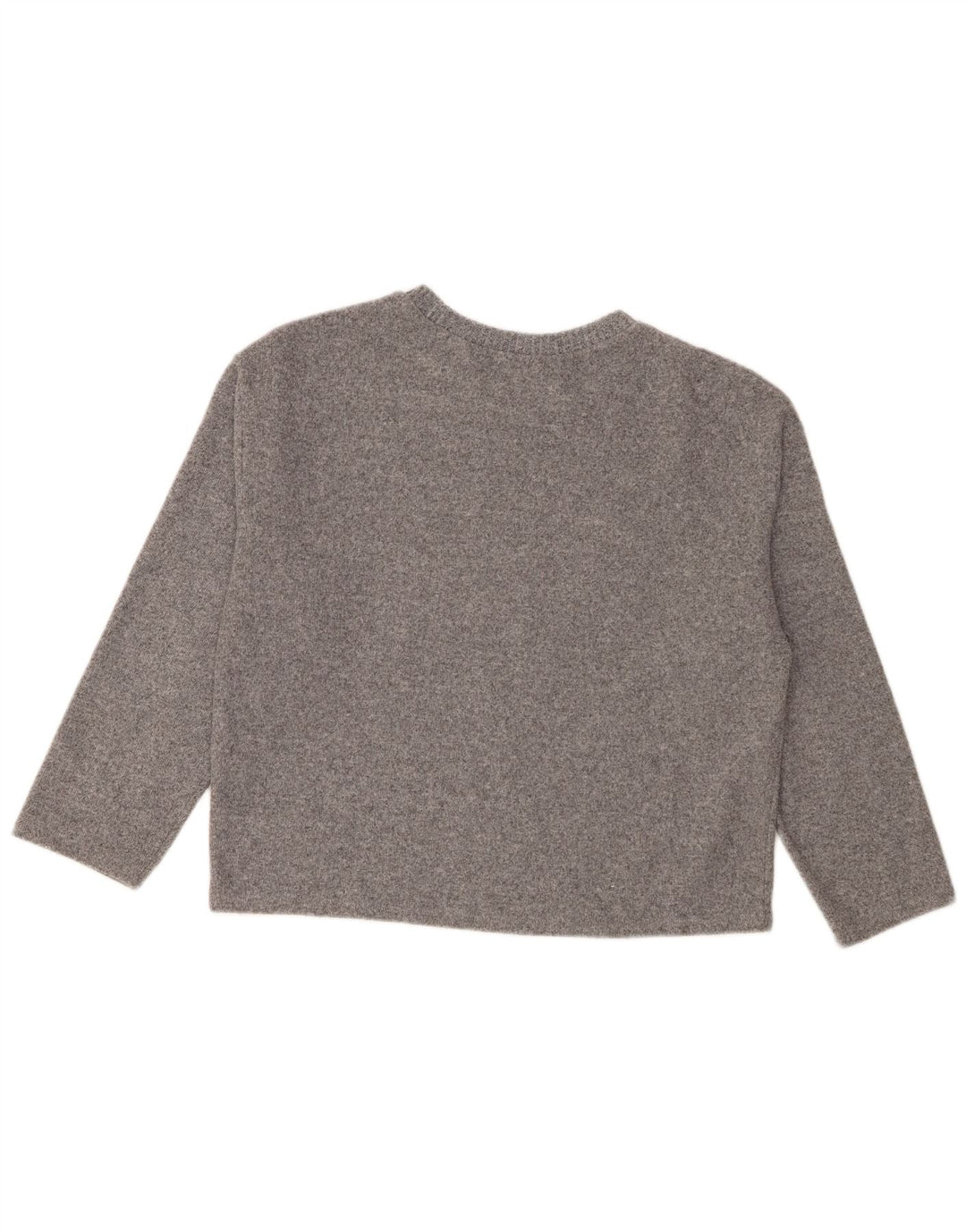 Maglione maglione girocollo da donna Zara UK 14 Poliestere grigio medio