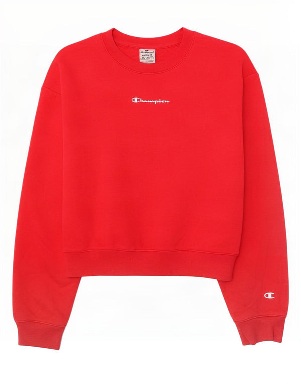 Felpa corta da donna con grafica Champion Champion UK 14 cotone rosso medio