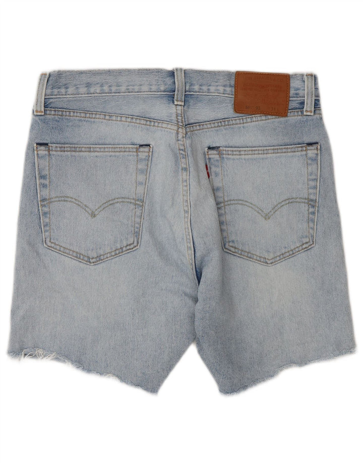 Pantaloncini di jeans Levi's 501 da uomo W31 in cotone blu medio