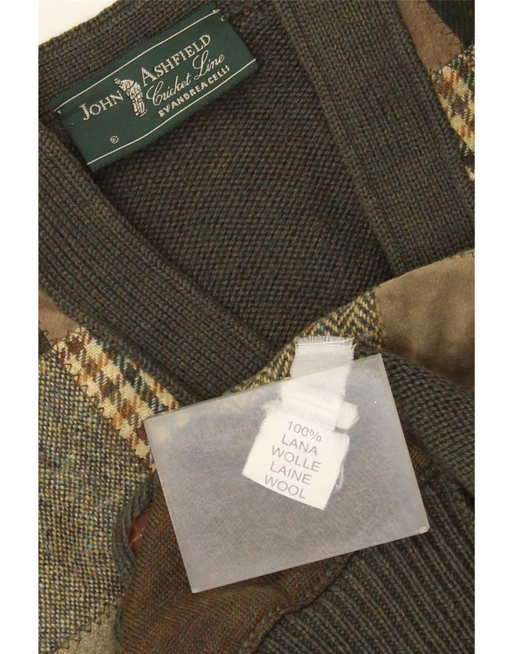 Maglione cardigan Cricked Club da uomo John Ashfield IT 48 Verde medio