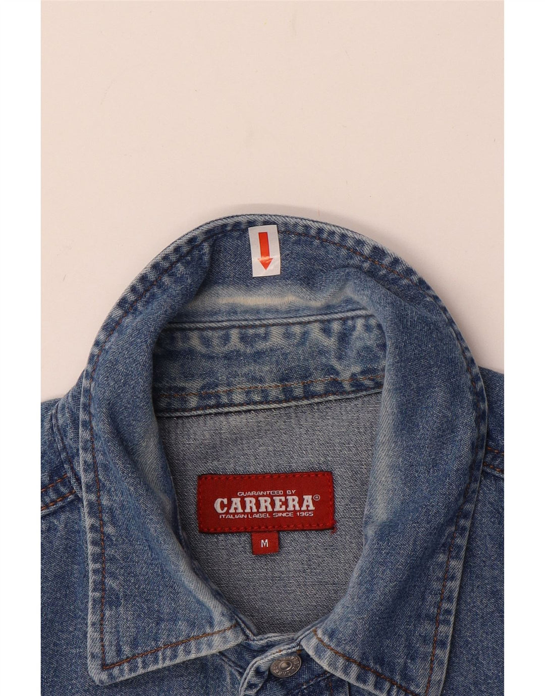 CARRERA Camicia Jeans Uomo Blu Medio Cotone