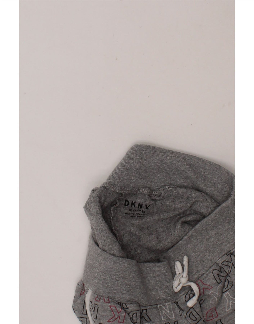 DKNY Girls Graphic Shorts 14-15 Years XL Grey Vintage Dkny and Second-Hand Dkny from Messina Hembry 